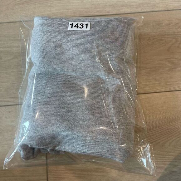 Chico's Poncho L/XL Heather Grey Fringe Cozy Cowl Neck Oversized - Picture 10 of 10